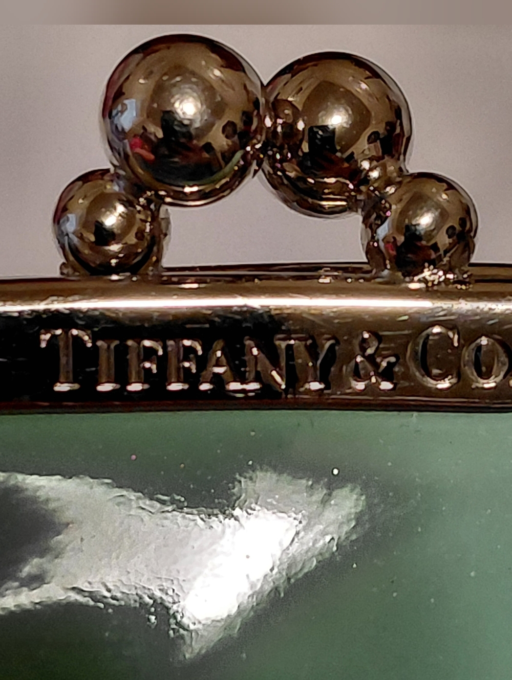 Tiffany & Co. Patent Leather Kiss Lock Coin Purse In Tiffany Blue - Picture 2 of 9
